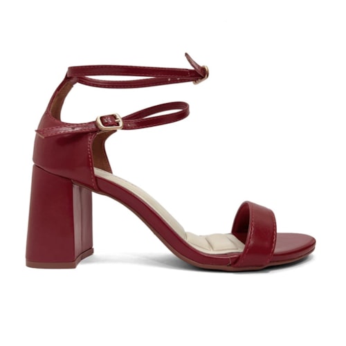 Detalhe - Sandália Bebecê Salto Bloco T6059-499 Scarlet