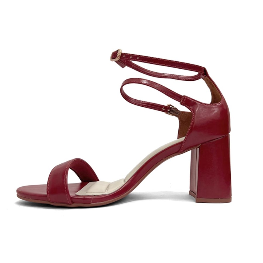 Sandália Bebecê Salto Bloco T6059-499 Scarlet