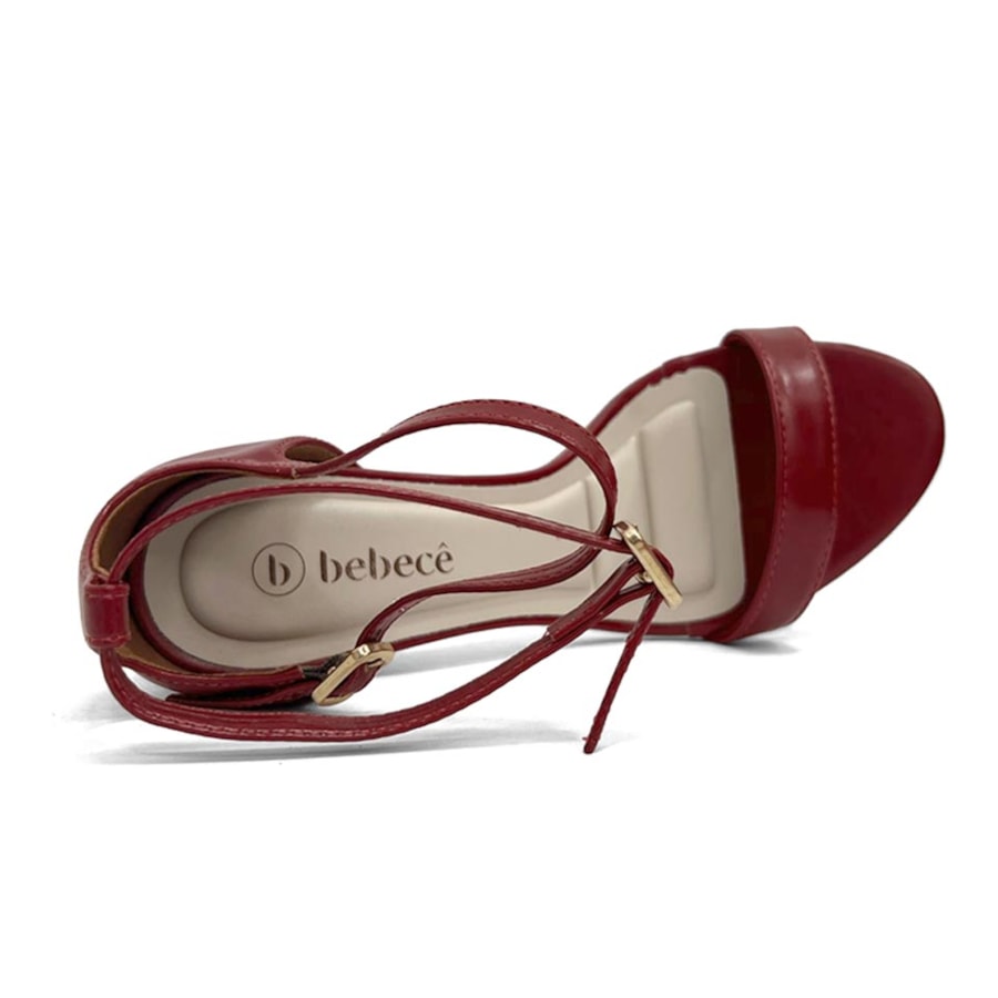 Sandália Bebecê Salto Bloco T6059-499 Scarlet
