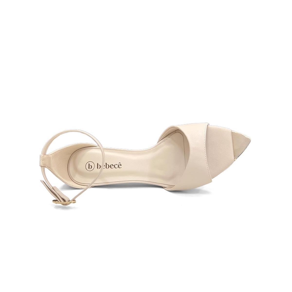 Sandália Bebecê Salto Fino T6002-139 Aveia Sandália Bebecê Salto Fino T6002-139 Aveia