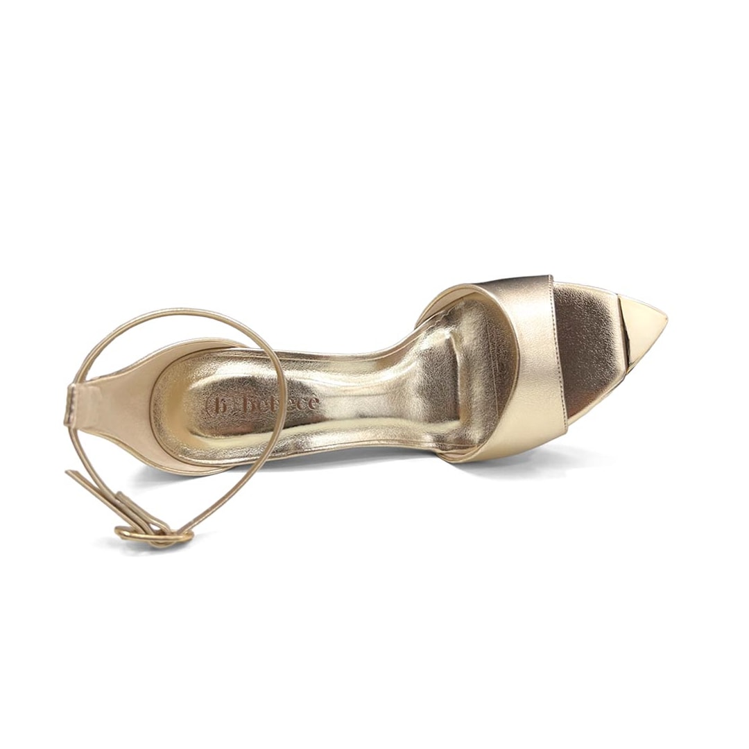 Sandália Bebecê Salto Fino T6002-139 Dourado Sandália Bebecê Salto Fino T6002-139 Dourado