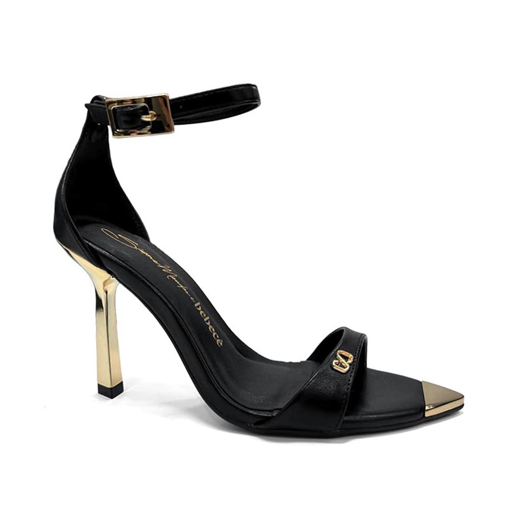 Sandália Bebecê Salto Fino T8653-206 Preto