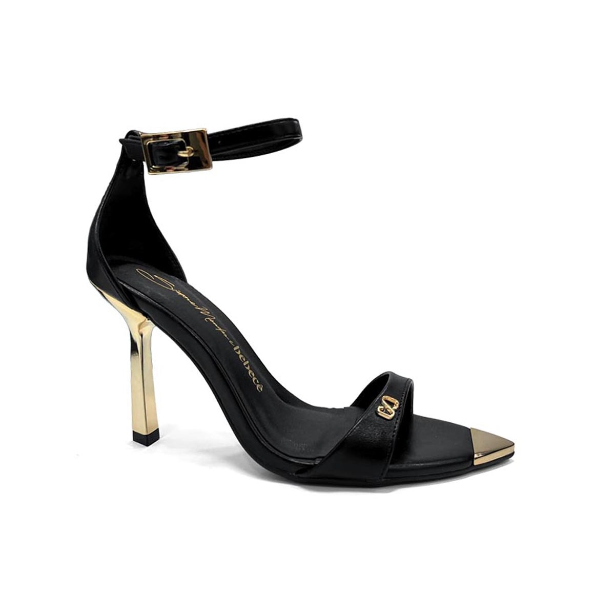 Sandália Bebecê Salto Fino T8653-206 Preto