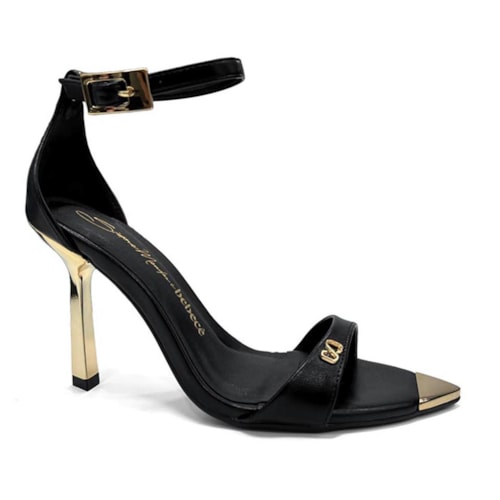 Sandália Bebecê Salto Fino T8653-206 Preto