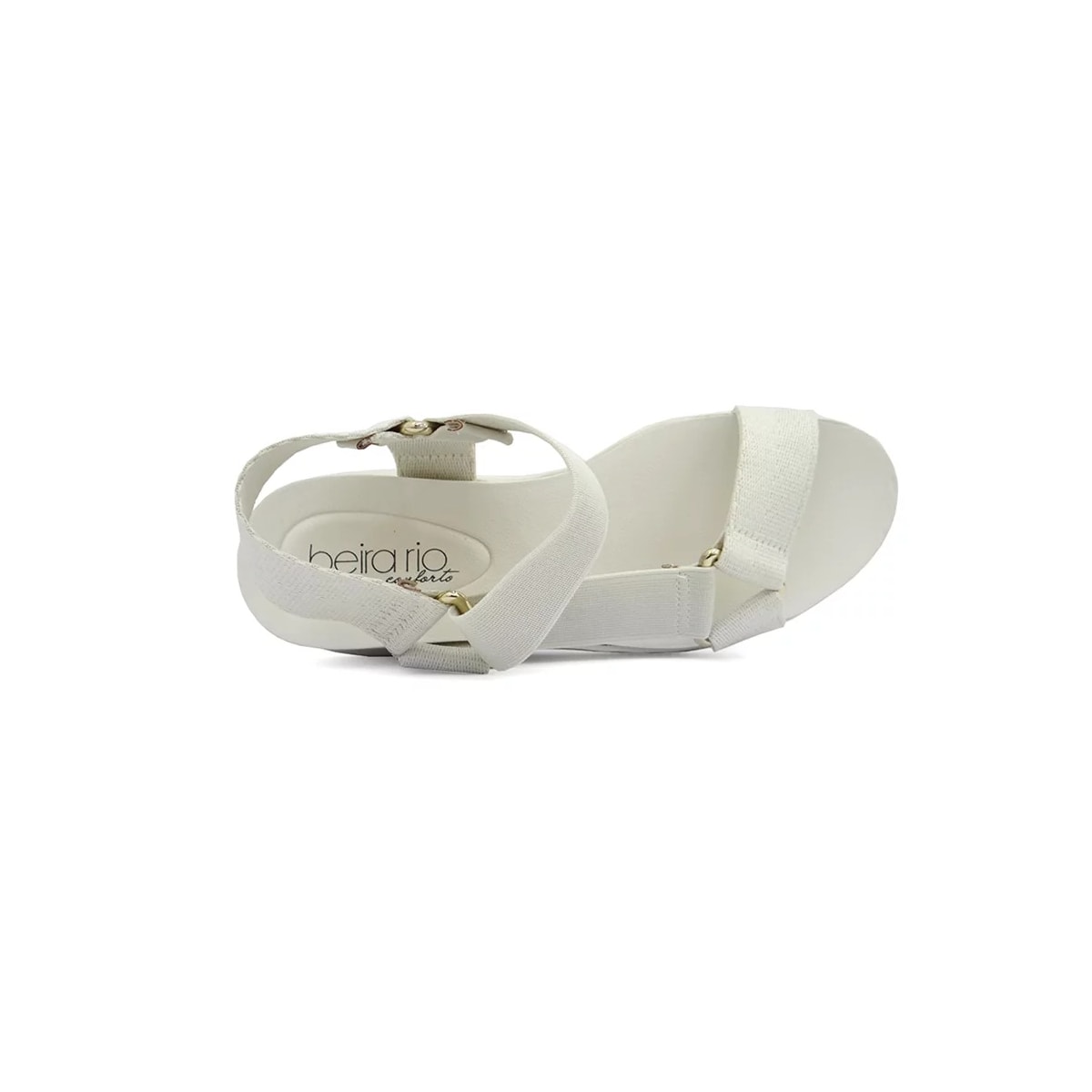 Sandália Beira Rio Feminina Flat Plataforma Ultra Confort 8391.107 Off White Sandália Beira Rio Feminina Flat Plataforma Ultra Confort 8391.107 Off White