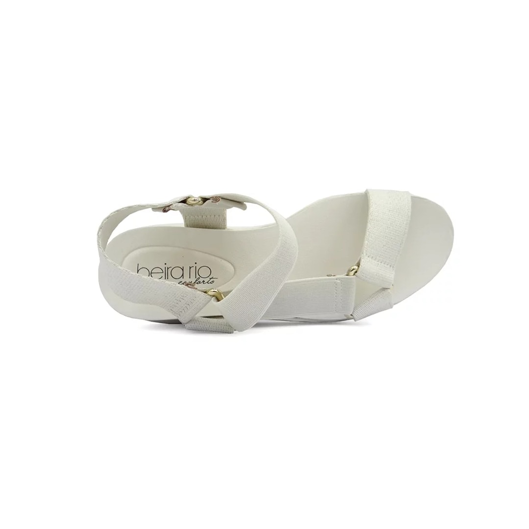 Sandália Beira Rio Feminina Flat Plataforma Ultra Confort 8391.107 Off White Sandália Beira Rio Feminina Flat Plataforma Ultra Confort 8391.107 Off White