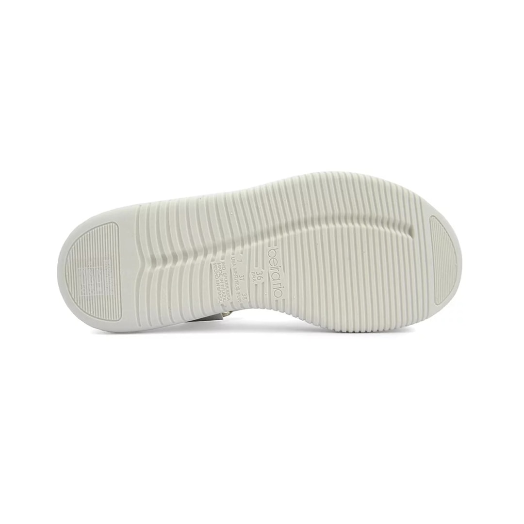 Sandália Beira Rio Feminina Flat Plataforma Ultra Confort 8391.107 Off White Sandália Beira Rio Feminina Flat Plataforma Ultra Confort 8391.107 Off White