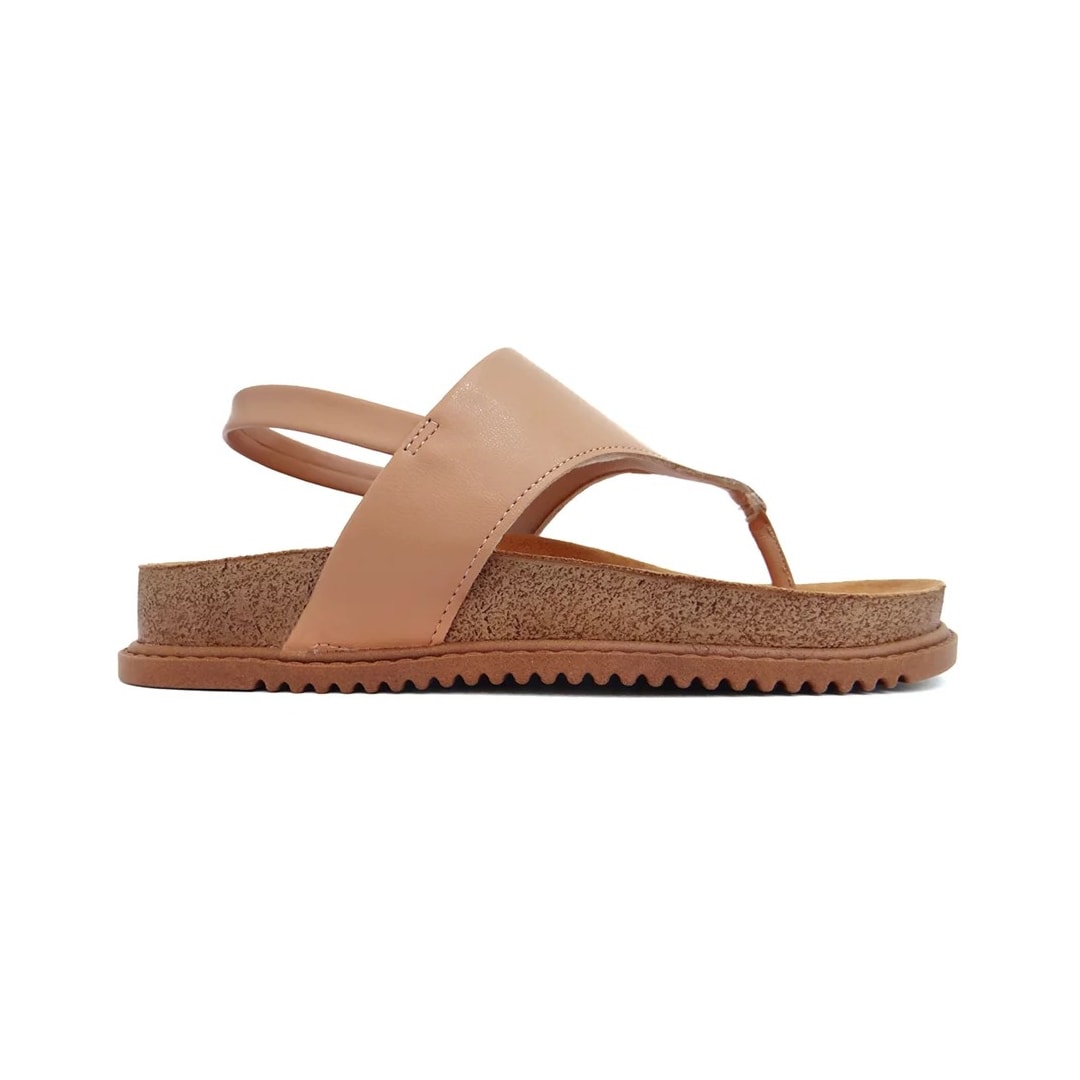 Sandália Beira Rio Flatform Papete 8524.103 Nude Sandália Beira Rio Flatform Papete 8524.103 Nude
