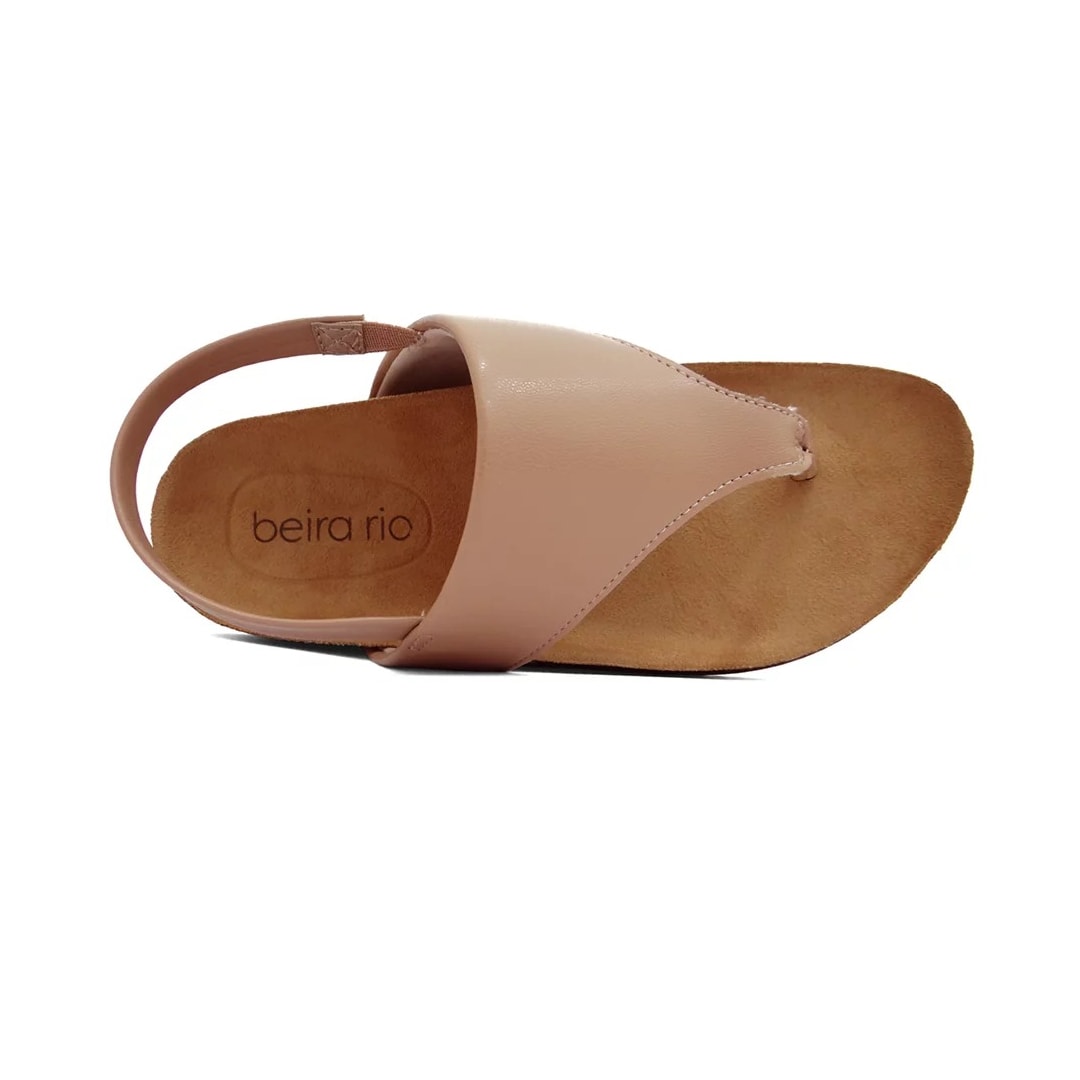 Sandália Beira Rio Flatform Papete 8524.103 Nude