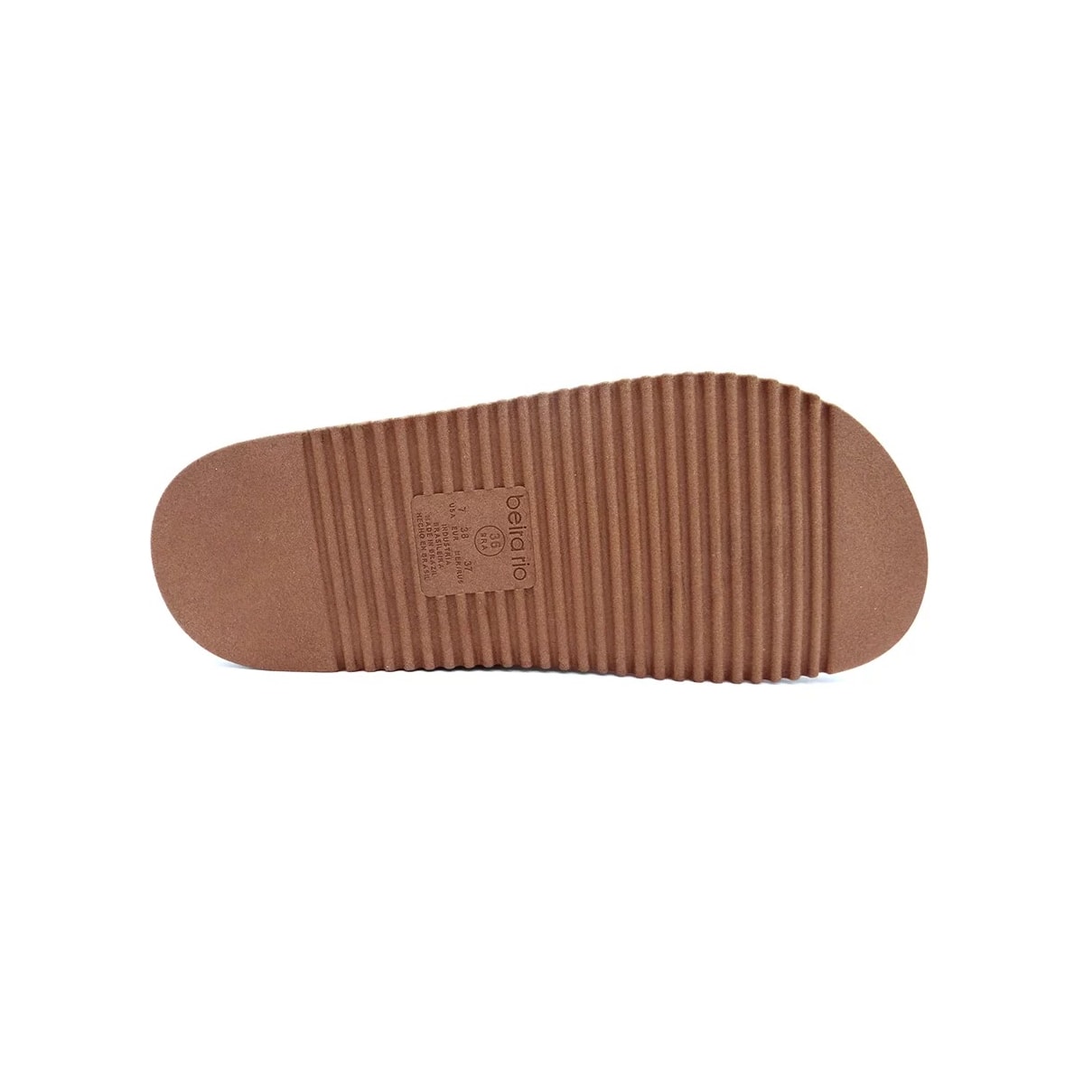 Sandália Beira Rio Flatform Papete 8524.103 Nude