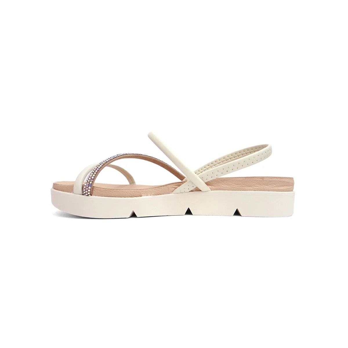 Sandália Beira Rio Papete 8387.530 Branco Off/Aurora Sandália Beira Rio Papete 8387.530 Branco Off/Aurora