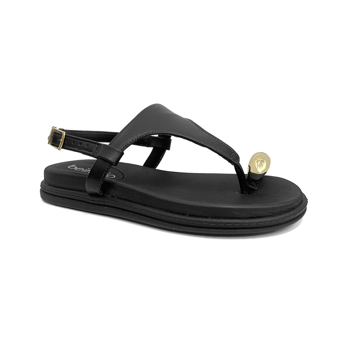 Sandália Beira Rio Papete Birken 8513.099 Preto Sandália Beira Rio Papete Birken 8513.099 Preto