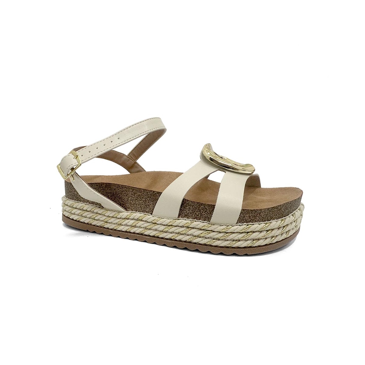 Sandália Beira Rio Papete Flatform 8546.207 Branco Off