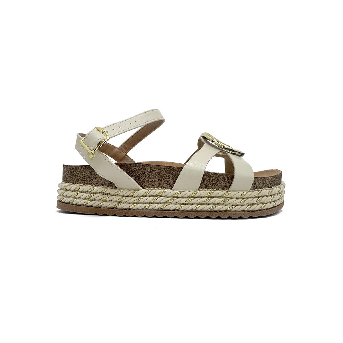 Sandália Beira Rio Papete Flatform 8546.207 Branco Off