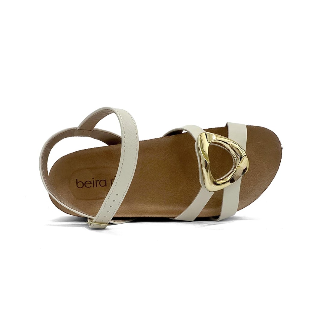 Sandália Beira Rio Papete Flatform 8546.207 Branco Off Sandália Beira Rio Papete Flatform 8546.207 Branco Off