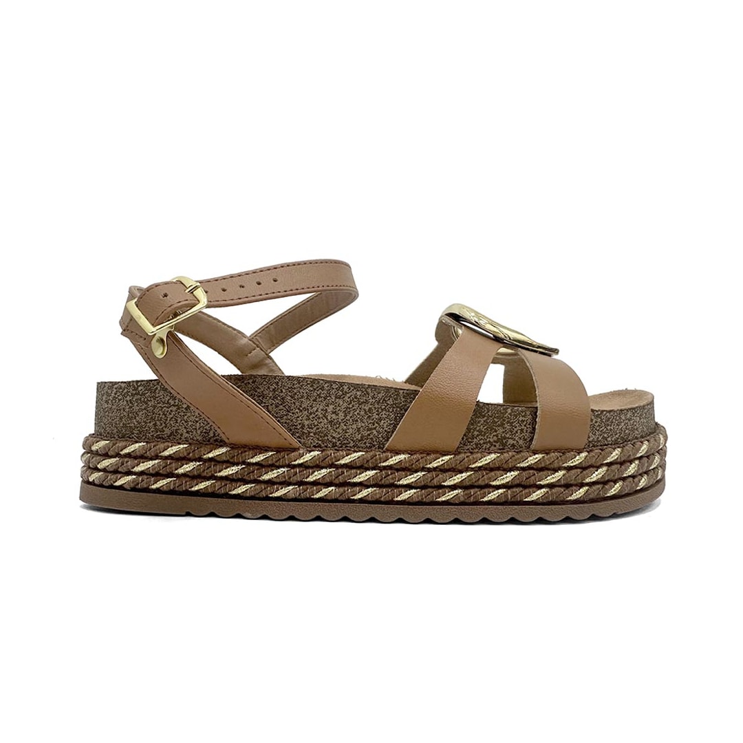 Sandália Beira Rio Papete Flatform 8546.207 Camel Sandália Beira Rio Papete Flatform 8546.207 Camel