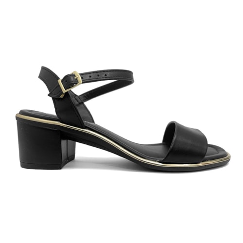 Detalhe - Sandália Beira Rio Salto Bloco 8379.203 Preto