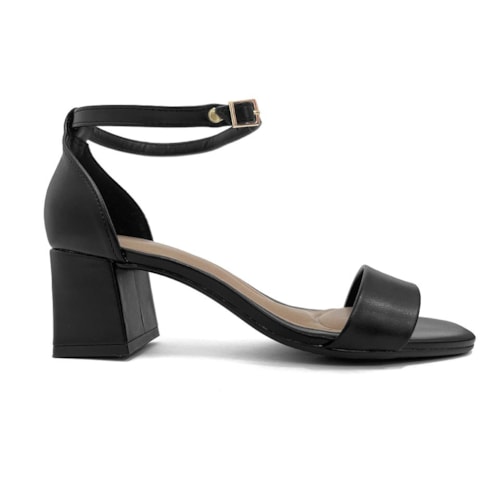 Detalhe - Sandália Beira Rio Salto Bloco 8536.106 Preto