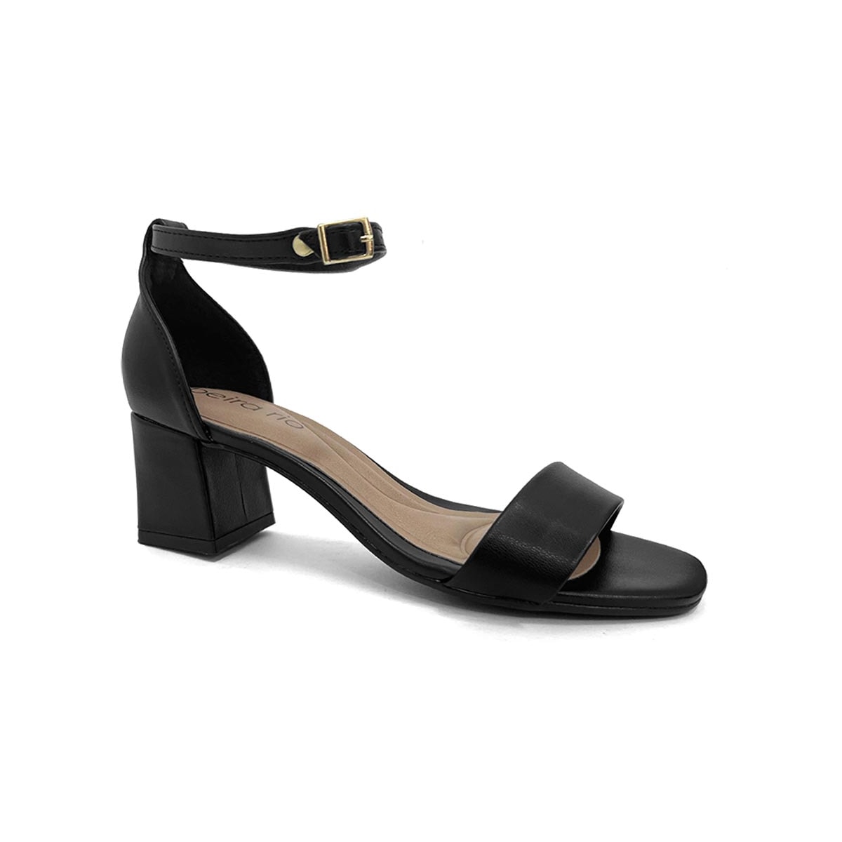 Sandália Beira Rio Salto Bloco 8536.106 Preto Sandália Beira Rio Salto Bloco 8536.106 Preto