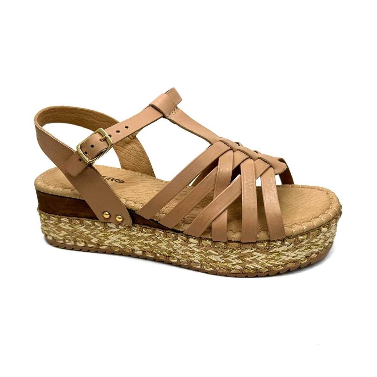 Sandália Bottero Anabela De Couro 364203 Brown Sugar Sandália Bottero Anabela De Couro 364203 Brown Sugar