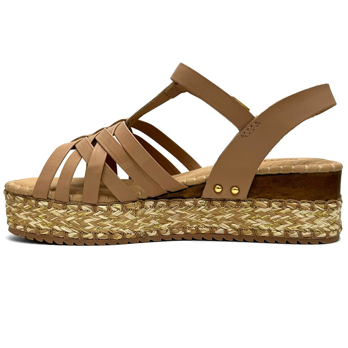 Sandália Bottero Anabela De Couro 364203 Brown Sugar Sandália Bottero Anabela De Couro 364203 Brown Sugar