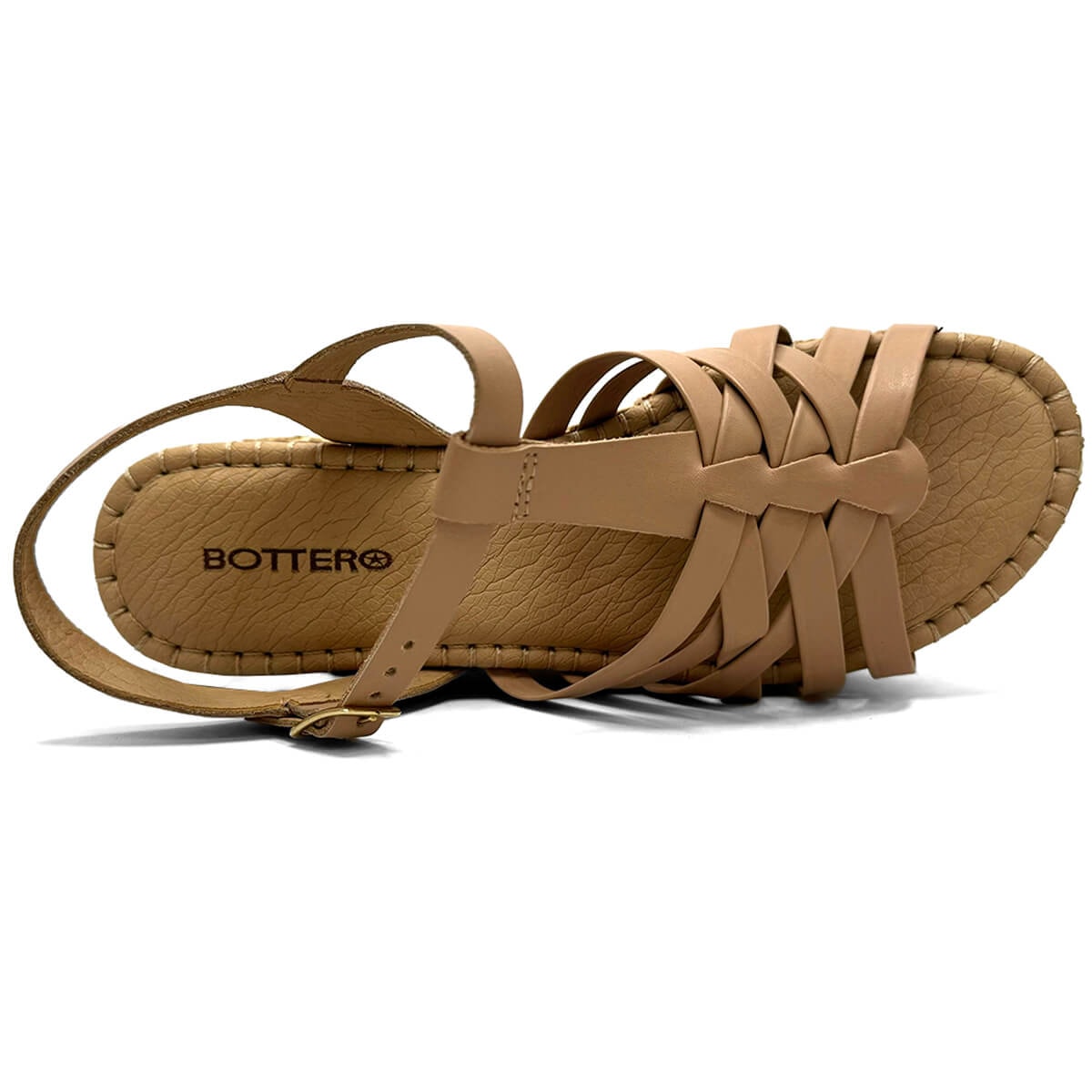 Sandália Bottero Anabela De Couro 364203 Brown Sugar Sandália Bottero Anabela De Couro 364203 Brown Sugar