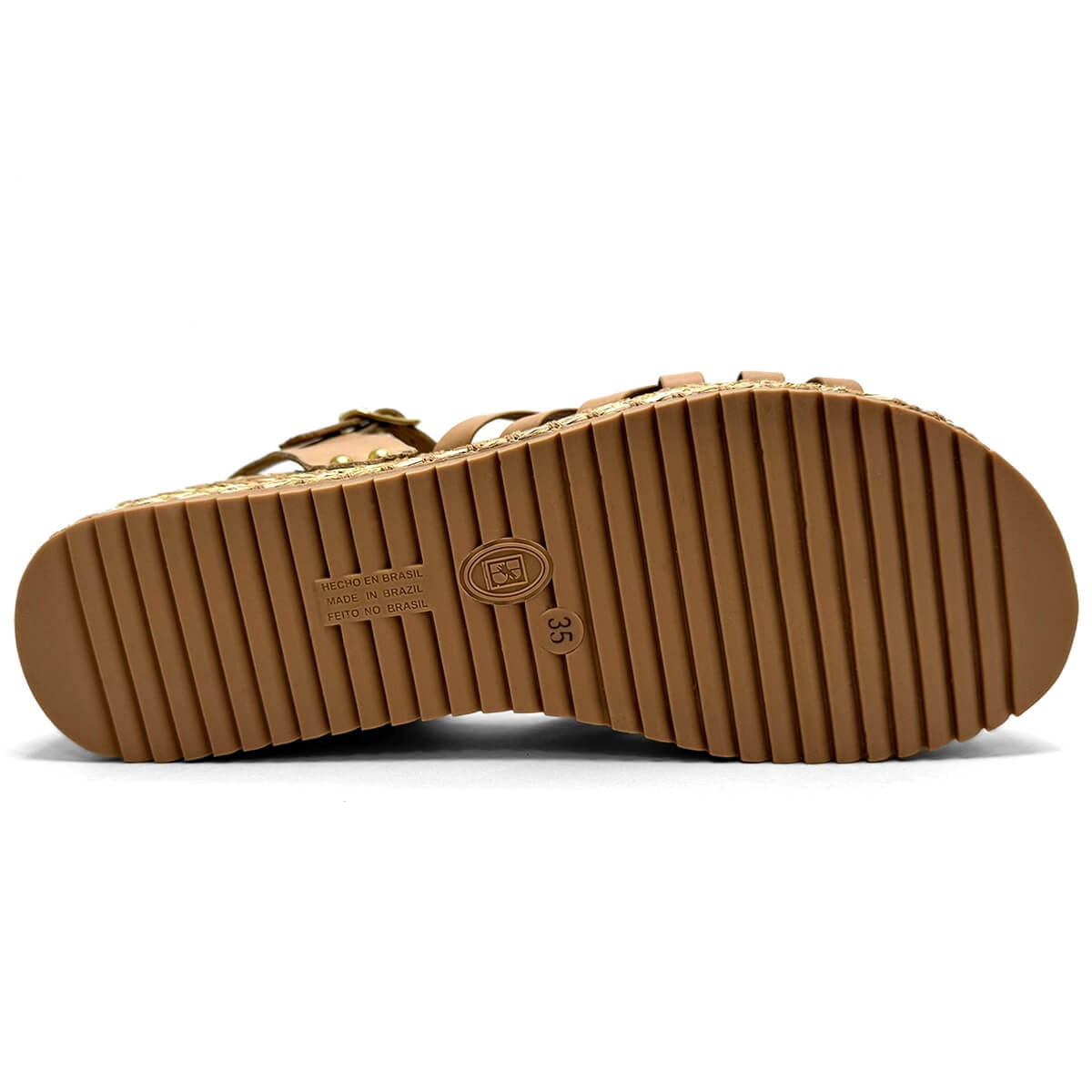 Sandália Bottero Anabela De Couro 364203 Brown Sugar