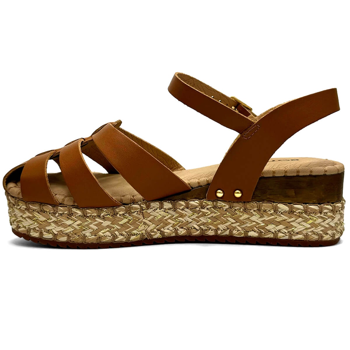 Sandália Bottero Anabela De Couro 364204 Caramelo Sandália Bottero Anabela De Couro 364204 Caramelo