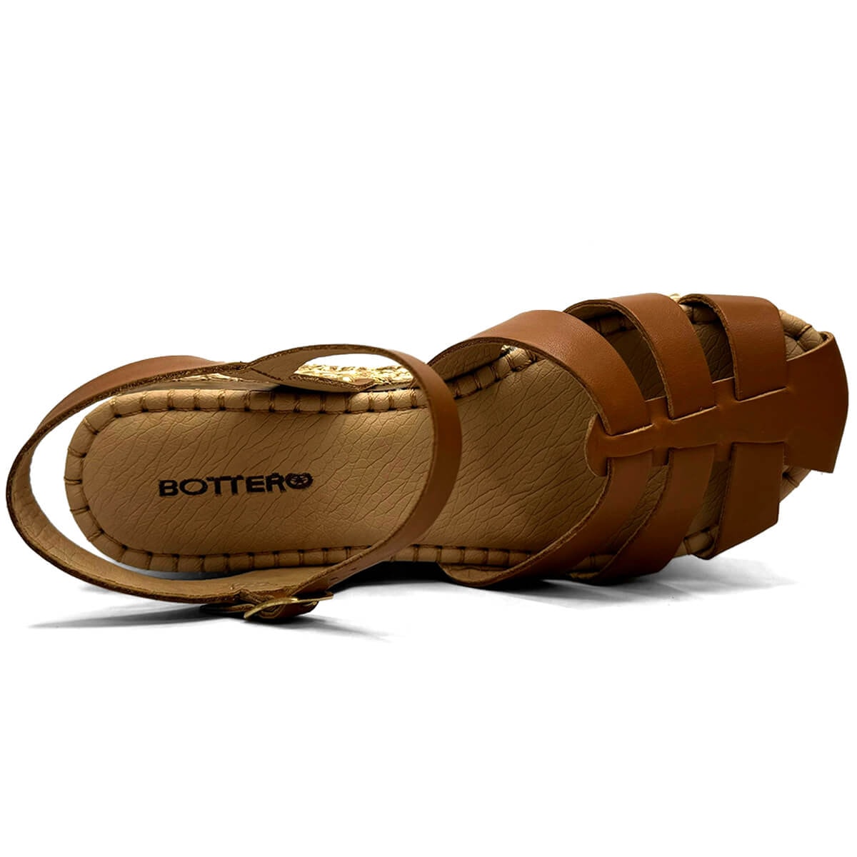 Sandália Bottero Anabela De Couro 364204 Caramelo Sandália Bottero Anabela De Couro 364204 Caramelo