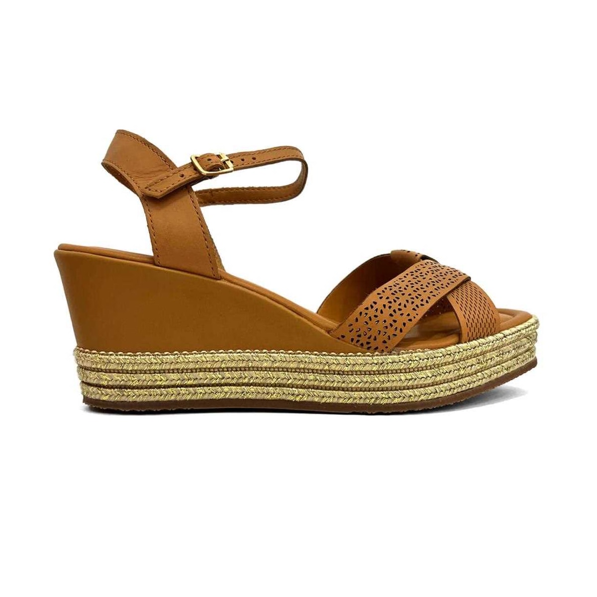 Sandália Bottero Anabela De Couro 365903 Natural Sandália Bottero Anabela De Couro 365903 Natural