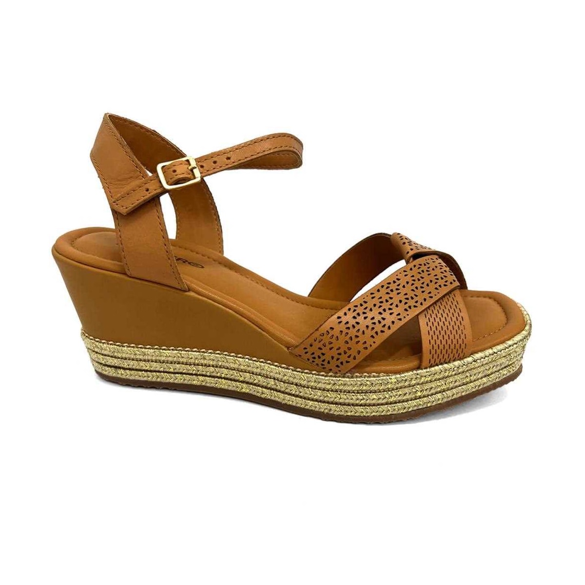 Sandália Bottero Anabela De Couro 365903 Natural Sandália Bottero Anabela De Couro 365903 Natural