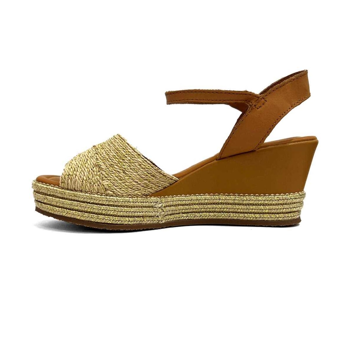 Sandália Bottero Anabela De Couro 365905 Natural Sandália Bottero Anabela De Couro 365905 Natural