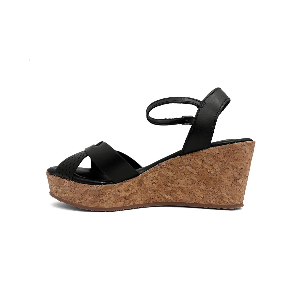 Sandália Bottero Anabela De Couro 372801 Preto Sandália Bottero Anabela De Couro 372801 Preto
