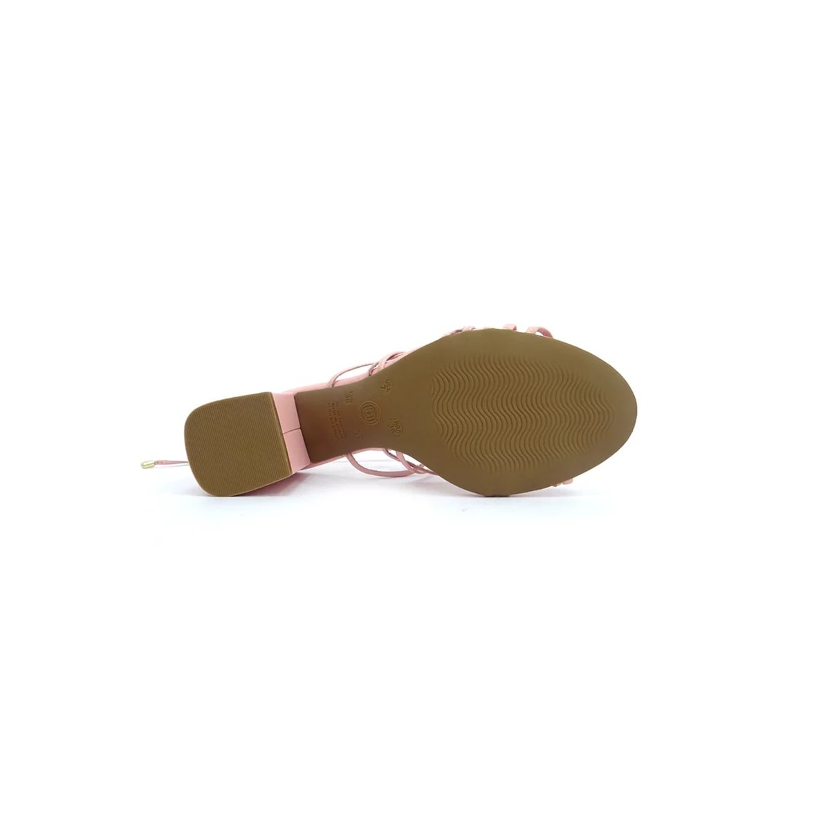 Sandália Bottero Couro Salto Bloco 341804 Rosa Pastel