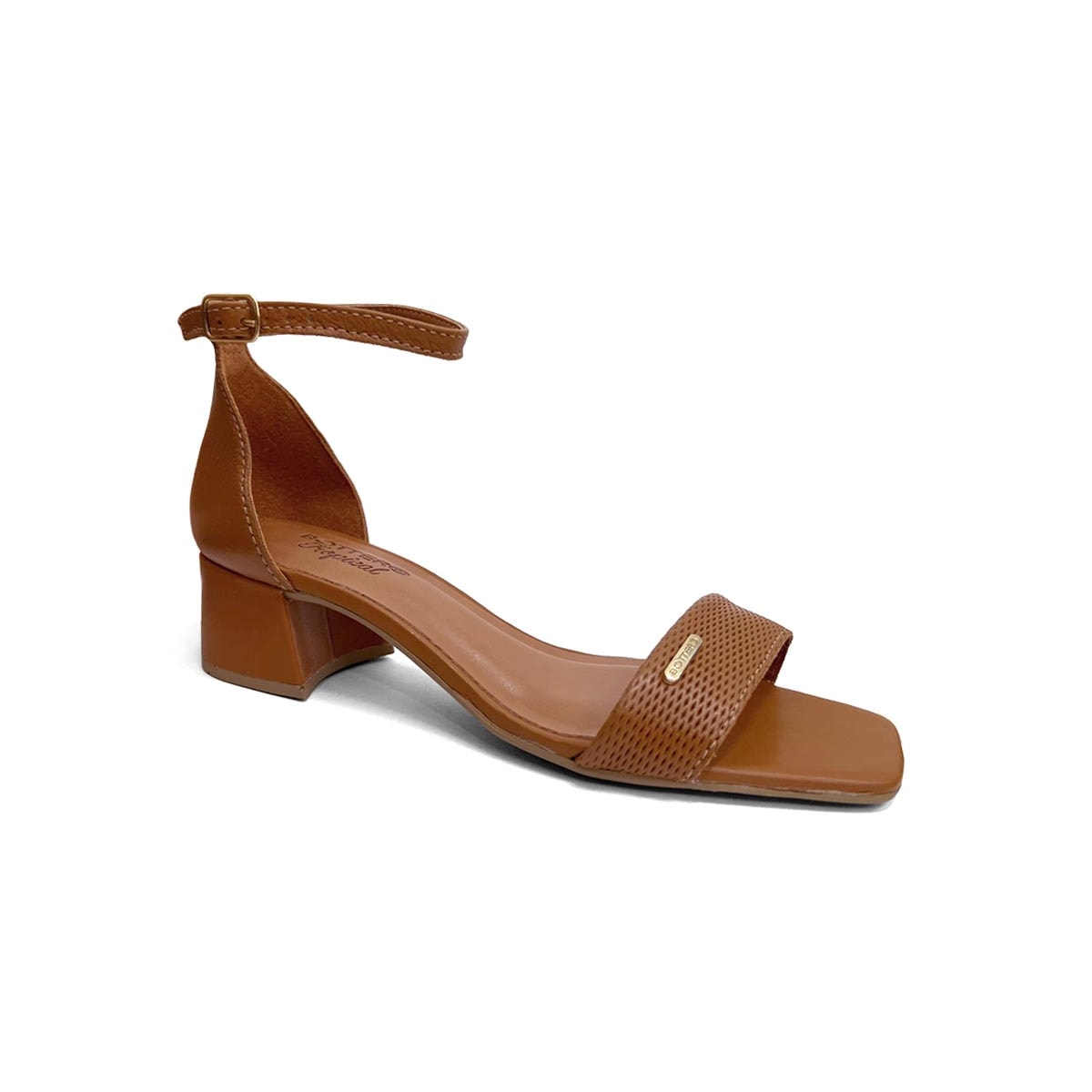 Sandália Bottero Feminina Salto Bloco Couro 374001 Caramelo Sandália Bottero Feminina Salto Bloco Couro 374001 Caramelo