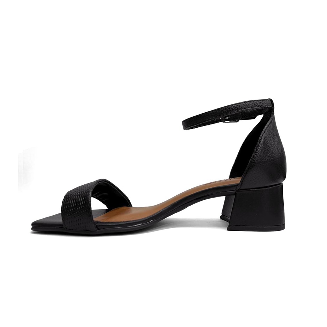 Sandália Bottero Feminina Salto Bloco Couro 374001 Preto Sandália Bottero Feminina Salto Bloco Couro 374001 Preto