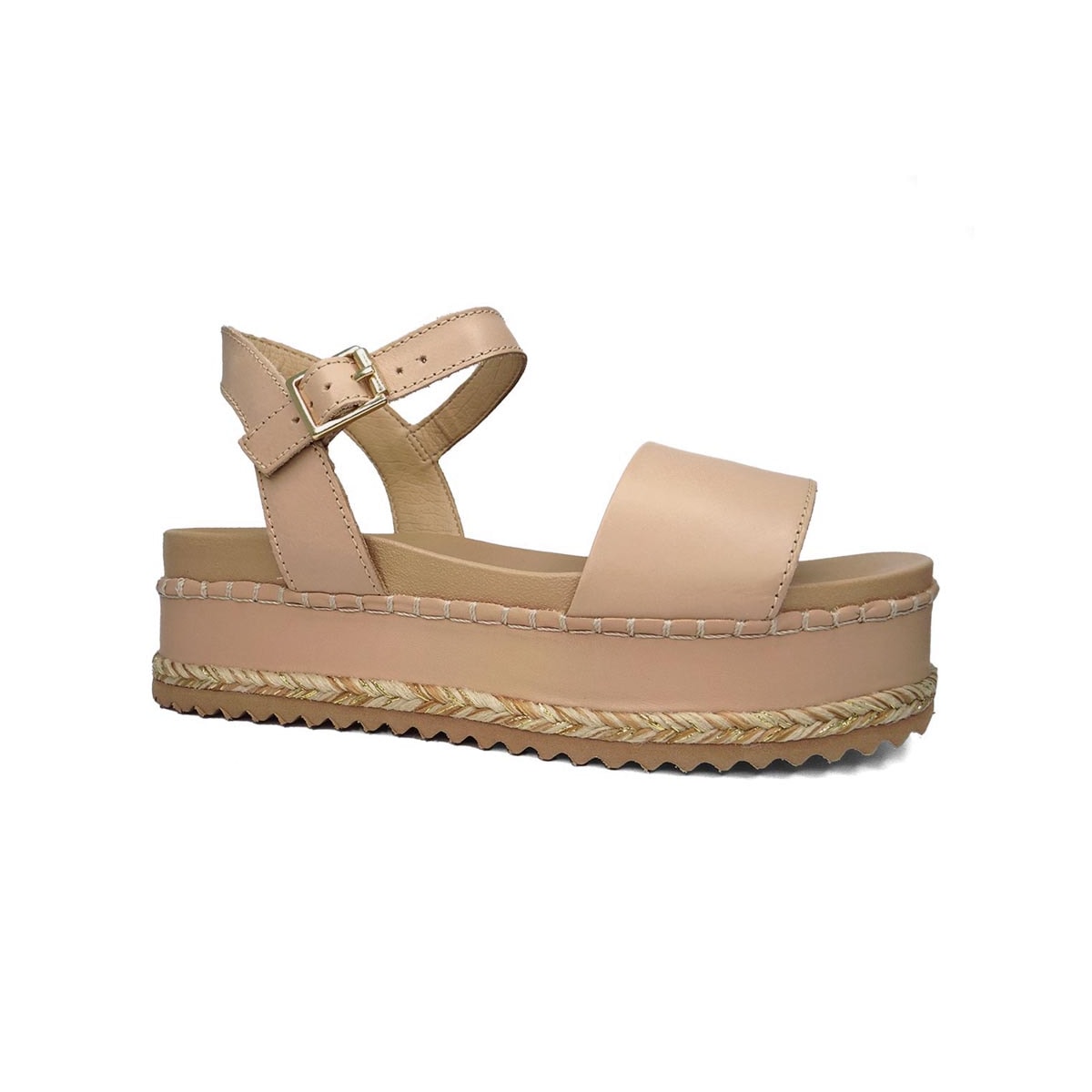 Sandália Bottero Flatform Anabela Couro 355521 Brown Sugar Sandália Bottero Flatform Anabela Couro 355521 Brown Sugar