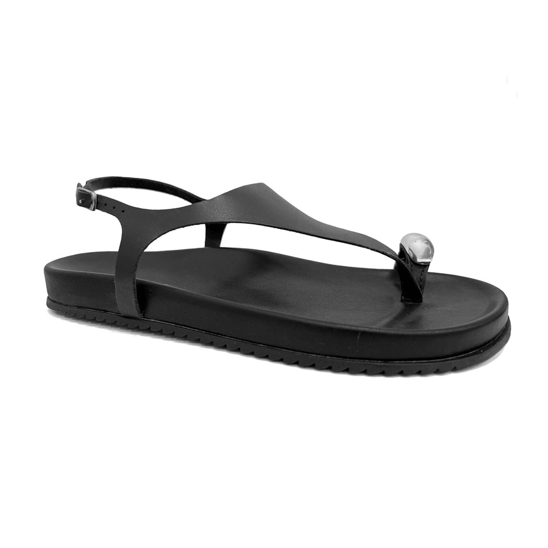 Sandália Bottero Papete Flatform De Couro 364608 Preto Sandália Bottero Papete Flatform De Couro 364608 Preto