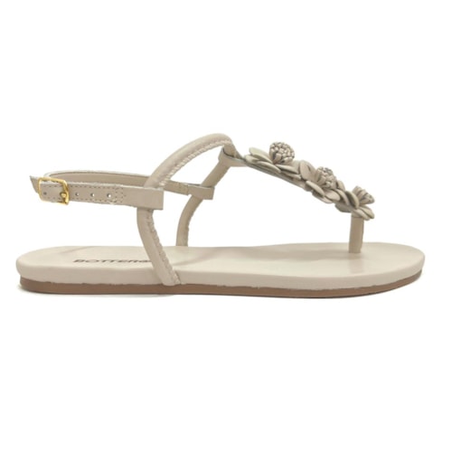 Detalhe - Sandália Bottero Rasteira De Couro 364101 Off White