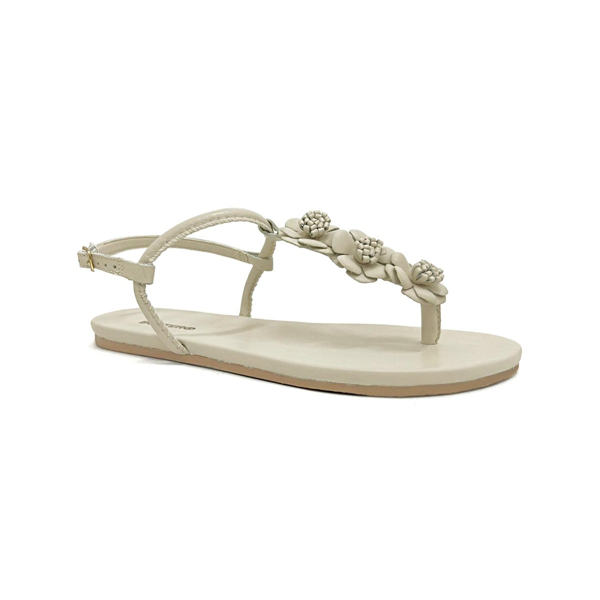 Sandália Bottero Rasteira De Couro 364101 Off White Sandália Bottero Rasteira De Couro 364101 Off White