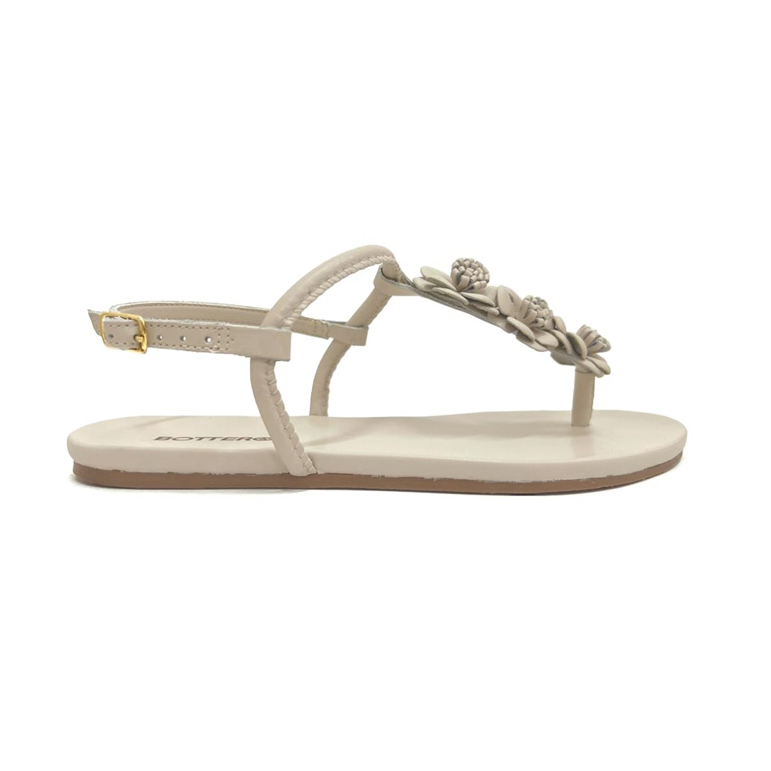 Sandália Bottero Rasteira De Couro 364101 Off White Sandália Bottero Rasteira De Couro 364101 Off White