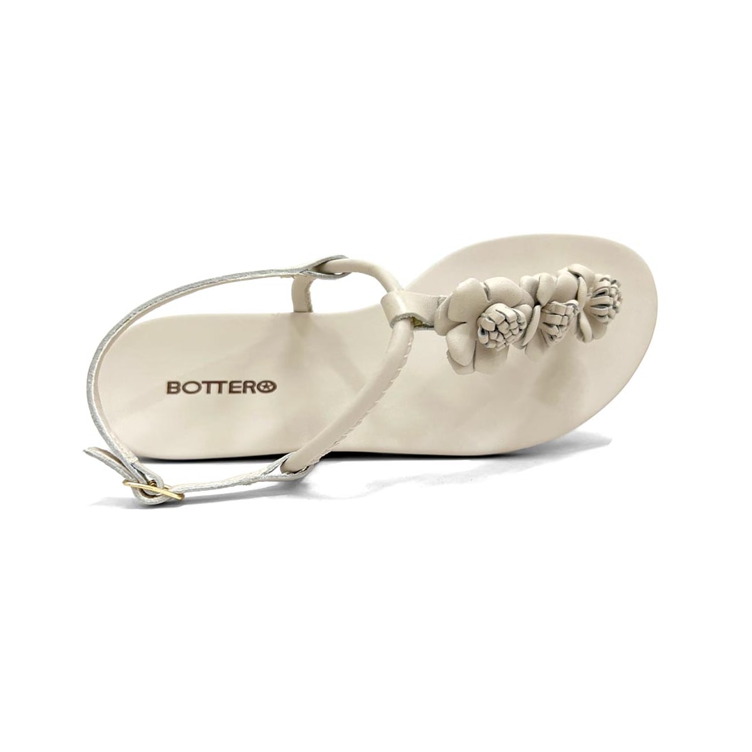 Sandália Bottero Rasteira De Couro 364101 Off White Sandália Bottero Rasteira De Couro 364101 Off White