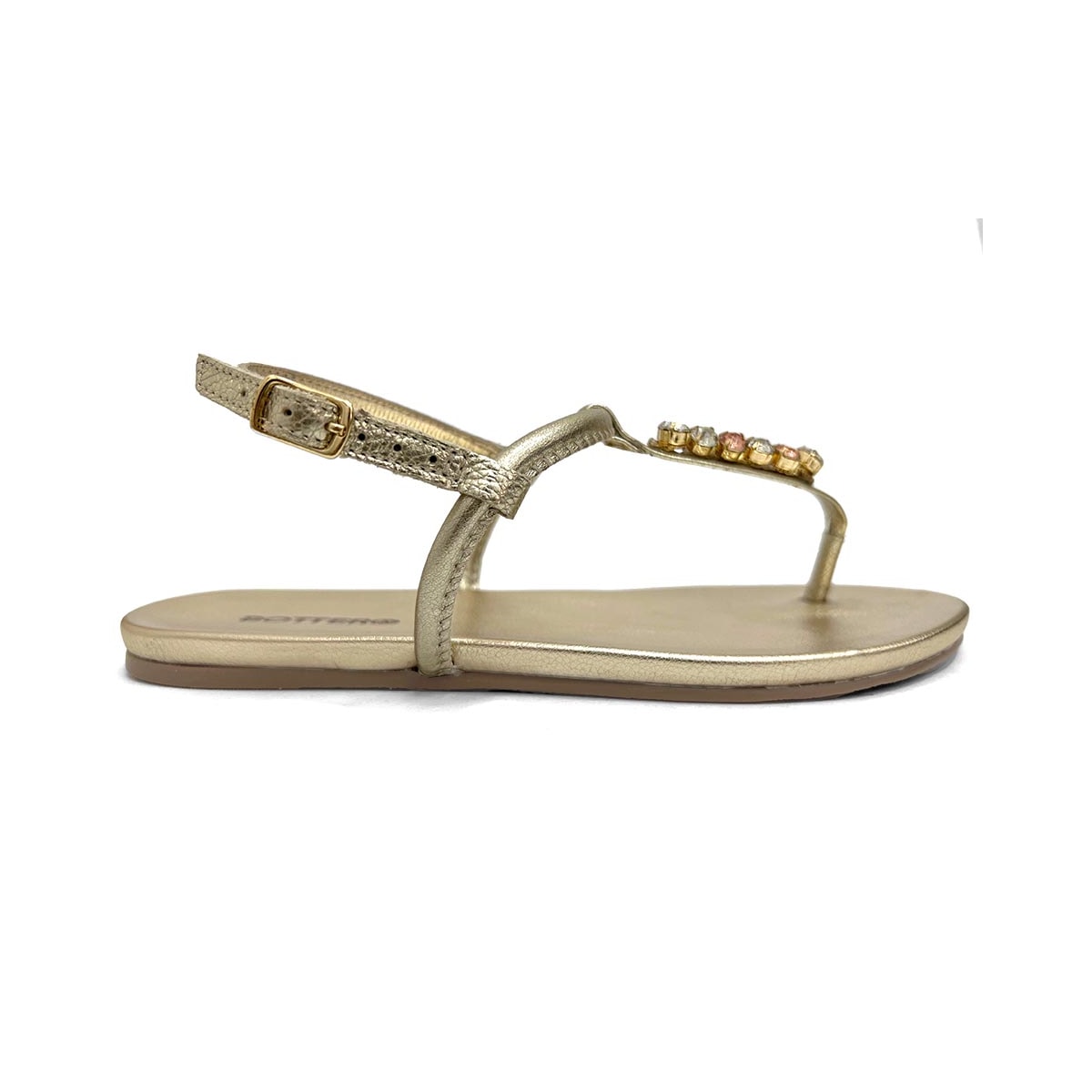 Sándalia Bottero Rasteira De Couro 364107 Dourado Sándalia Bottero Rasteira De Couro 364107 Dourado