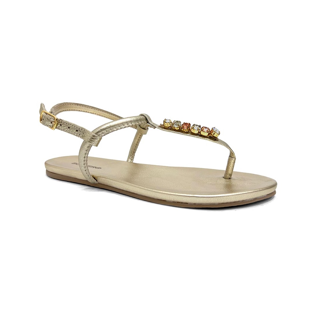 Sándalia Bottero Rasteira De Couro 364107 Dourado Sándalia Bottero Rasteira De Couro 364107 Dourado