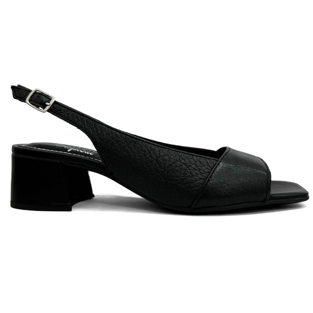 Sandália Bottero Salto Baixo De Couro 356716 Preto Sandália Bottero Salto Baixo De Couro 356716 Preto
