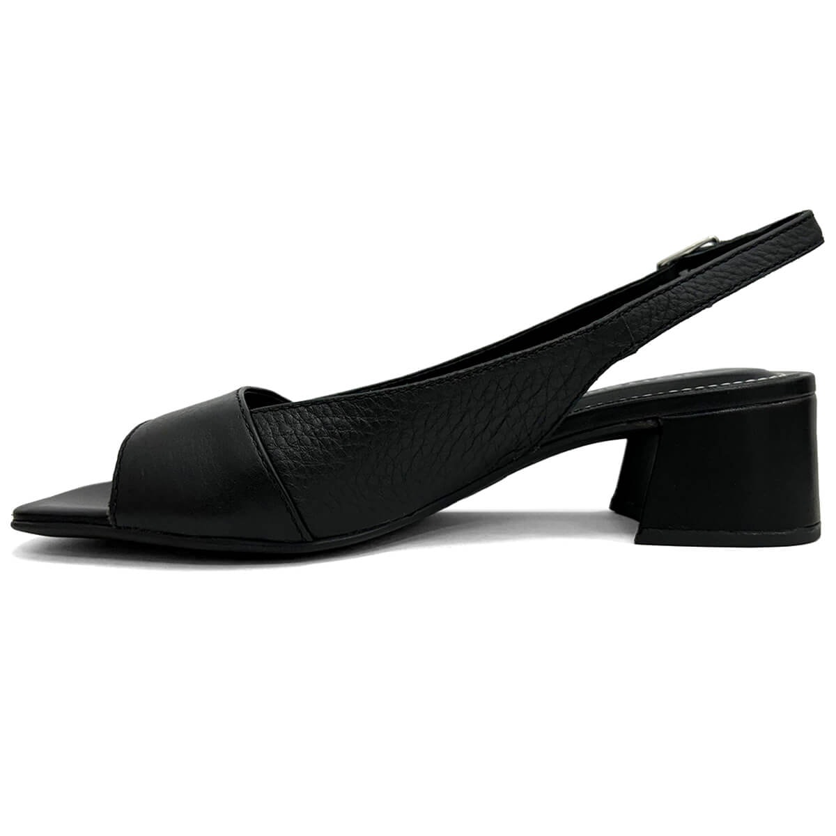 Sandália Bottero Salto Baixo De Couro 356716 Preto Sandália Bottero Salto Baixo De Couro 356716 Preto