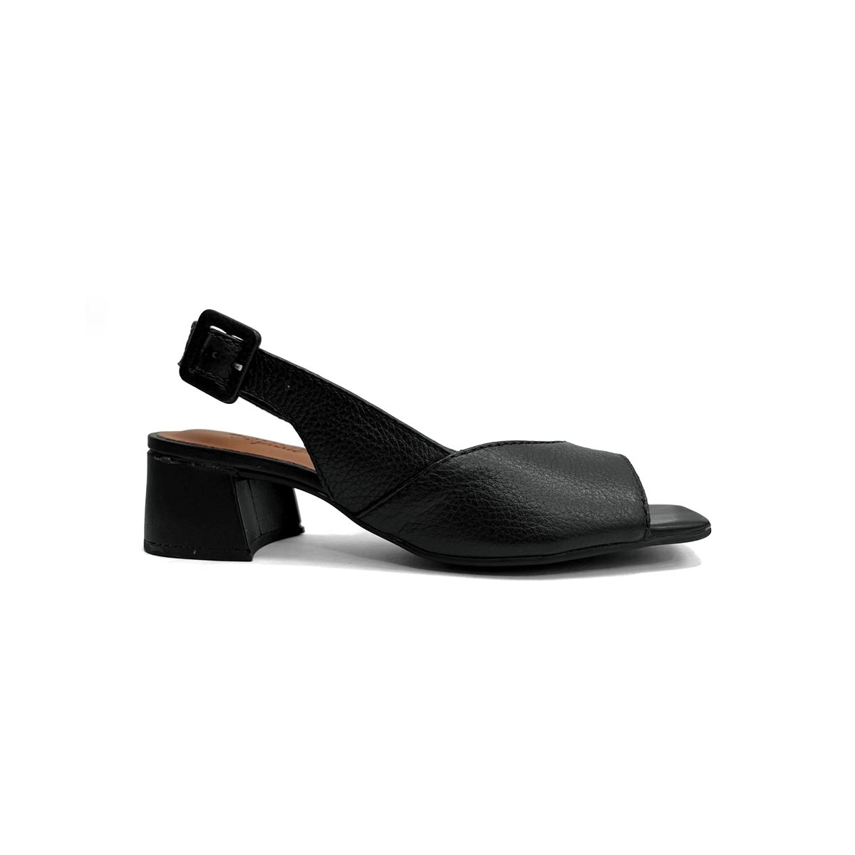 Sandália Bottero Salto Bloco Couro 374004 Preto