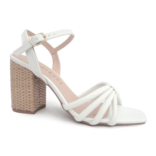 Sandalia Camminare Feminina Salto 6538.15594 Branco