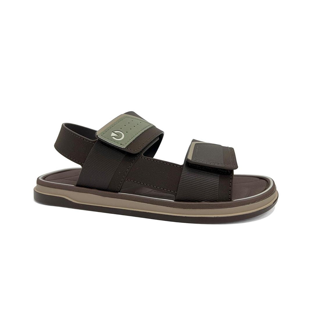 Sandália Cartago Masculina Malaga Sport 12630 Bege/Marrom