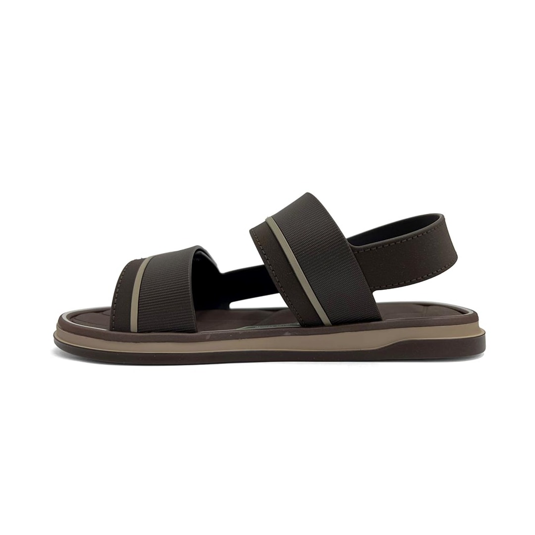 Sandália Cartago Masculina Malaga Sport 12630 Bege/Marrom